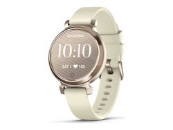 Garmin Lily 2 - Kremgull - smartklokke med bånd - silikon - kokosnøtt - håndleddstørrelse: 110-175 mm - monokrom - Bluetooth - 24.4 g