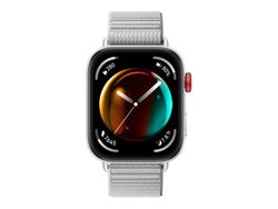 Huawei Watch Fit 3 - Aluminiumslegering - smartklokke med stropp - nylon - grå - håndleddstørrelse: 120-190 mm - display 1.82" - Bluetooth, Wi-Fi - 2