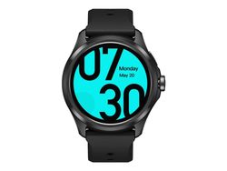 Mobvoi TicWatch Pro 5 - 50 mm - smartklokke med bånd - silikon - display 1.43" - 32 GB - Wi-Fi, NFC, Bluetooth - 44.3 g - obsidian