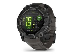 Garmin Instinct 3 AMOLED - 50 mm - svart fiberarmert polymer - Ja smartklokke med bånd - silikon - trekull - display 1.3" - 4 GB - Bluetooth, ANT+