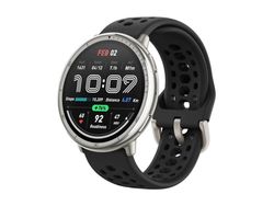 Amazfit Active 2 - Smart klocka med sportrem - silikon - svart - handledsstorlek: 135-195 mm - display 1.32" - Bluetooth - 29.5 g - svart