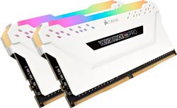 Corsair Vengeance RGB PRO - DDR4 - Kit - 32 GB: 2 x 16 GB - DIMM 288-PIN - 3200 MHz / PC4-25600 - CL16 - 1,35 V - obuffrad - icke-ECC - vit (CMW32GX4M