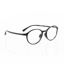 Svart oval lesebriller styrke 3.0 glass
