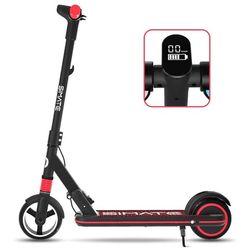 Elscooter för barn med LED-display, hopfällbar, present till barn i åldern 6–14 år