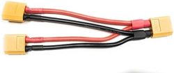 1-stycke XT60-kontaktdonskabel för parallellt batteri 14AWG-kabel för RC Lipo (1 Kvinna till 2 Kvinna) - Tillbehör till Fjärrstyrda Leksaker Kabel