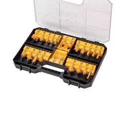 DeWALT 8 mm HM-sänkfräs och förvaringsväska (22 delar) DT90017-QZ