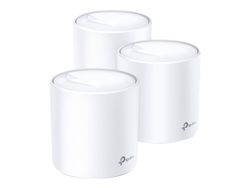 TP-Link Deco X60 - Wi-Fi-system - (3 rutere) 1GbE - Wi-Fi 6 - Dobbeltbånd