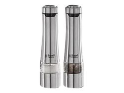 Russell Hobbs 23460-56 - Pepper- og saltkvern - Børstet rustfritt stål - Sett - Høyde: 24,7 cm