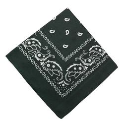 Bandana skjerf sjal snus klut paisley mønster mørkegrønn
