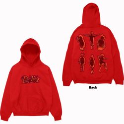 Billie Eilish Unisex Pullover Hoodie: Silhouettes (Back Print) (Small)