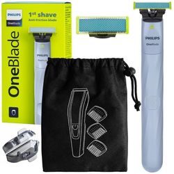 Elektrisk rakapparat - Philips - OneBlade First Shave QP1324/20 - Utan irritation - Transportfodral