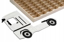 HYLLY HOT WHEELS -AUTOILLE 80 LOKEROA AUTOILLE JA KUORMA-AUTOILLE