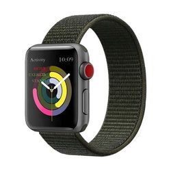 Apple Watch 1/2/3/4/5/6/7/Se 42/44/45 Nylon armbånd borrelås