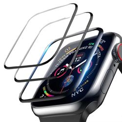 Apple Watch 4/5/6/Se 44 ​​mm skærmbeskyttelse [3-pack] 3D Curve Display Protection