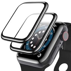 Apple Watch 4/5/6/Katso 40 mm: n näytönsuojaus [2-Pack] 3D-käyrän näytönsuojaus