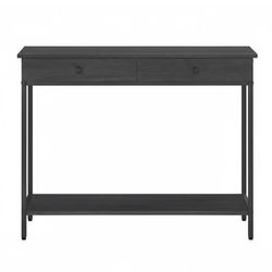 Konsolbord - 2 metalskuffer - Stue eller entre - Sort