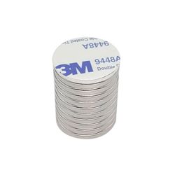 INF Supersterke neodymmagneter med selvklebende bakside, 10 stk. 0