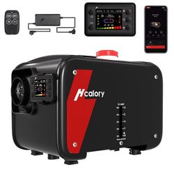 Blazecore dieselvärmare 12V/24V parkeringsvärmare 5KW-8KW luftvärmare bluetooth APP-styrning med adapter, typ: integrerad allt-i-ett (svart)