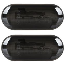 VW Bora Caddy II Golf IV Jetta Lupo Multivan V Passat B5 Polo III Sharan T5 LED-blinkers RÖKFÄRGAD DYNAMISK 2-DELS SET