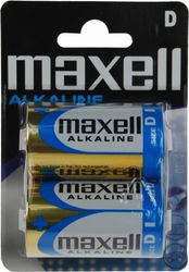Maxell batterier, D (LR20), Alkalisk, 1,5V, 2-pk