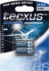 tecxus LR23, 2 stk. i blisterpakning batteri, 2 stk. i blisterpakning alkalisk manganbatteri, 12 V