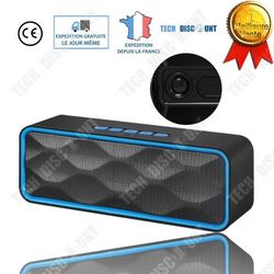 Bluetooth-högtalare - TD® - Bärbar - 1500mAh - 10h Autonomi - Svart