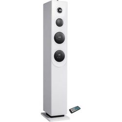 INOVALLEY HP33-CD Bluetooth Sound Tower - CD-afspiller - 100 Watt højttalere - Hvid