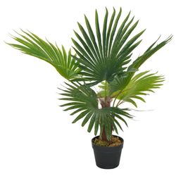 vidaXL Kunstig palme med potte grønn 70 cm