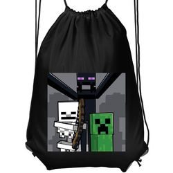 Praktisk Gymnastikpose | Sportstaske til Voksen Minecraft Sort