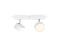 Philips Bracia tak-/väggspotlight 2 x, Utanpåliggande spotlight, LED, 2700 K, 1100 LM, 220 - 240 V, Vit
