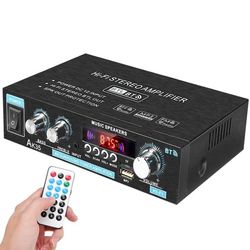 Tehovahvistin Ääni Karaoke-kotiteatterivahvistin 2-kanavainen Bluetooth-luokan D-vahvistin USB / SD AUX -tulo
