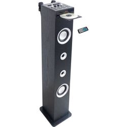 Inovalley HP49CD - Bluetooth Sound Tower - CD-spelare och karaokefunktion - 100W - FM-radio - USB-port - Aux-ingång - Svart