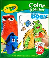 Finding dory malebok med 50 stk klistremerker crayola doris