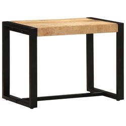 vidaXL bænk 60x35x45 cm massivt ru mangotræ