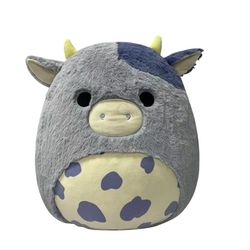 Squishmallows 50 cm Fuzz A Mallows - Bubba Cow (232446)