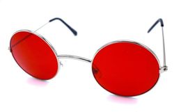 Røde runde solbriller - KOST