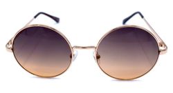 Brune runde solbriller