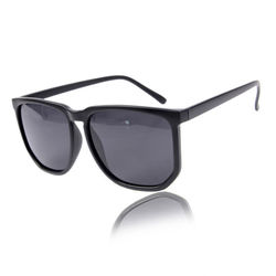 Black Big Retro solbriller Black Glass + Senile String