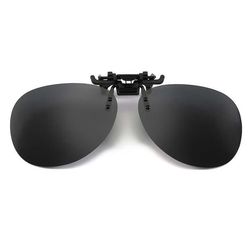 Clip-on Aviator Sunglasses Pilot Glasses Black
