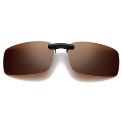 Clip-on solbriller brun 40x56mm