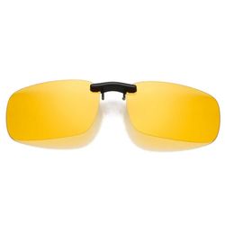 Clip-on solbriller gul natvision 40x56mm