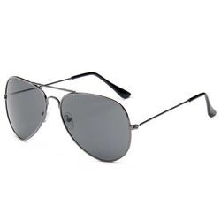 Solbriller pilot metal sort glas