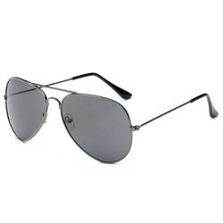 Solbriller pilot metal sort glas