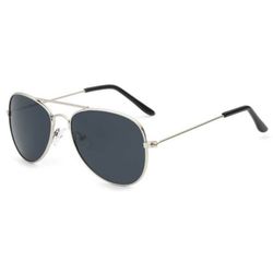 Pilot solbriller for barn - Solglasses - Silver Black