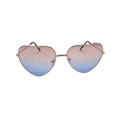 Hjerte solbriller Rosa / blå