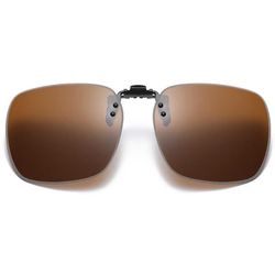 Stor Flip Up Clip On Solbriller Brun