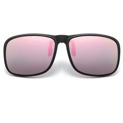 Flip Up solbriller Clip-On rosa speilglass