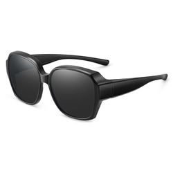 Polarized Suncovers Solbriller Over Glasses Black