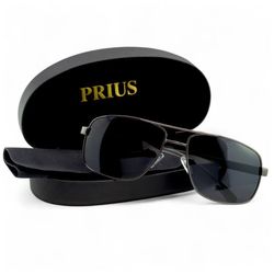 Herre polariserede Aviator PRIUS AERO PRM-V01 C2 solbriller UV400 titangrå