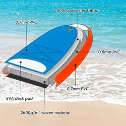 Stå upp surfbräda-rosa-320*80*15CM-Säten och paddelbrädor-upp till 160 kg-Completta tillbehör